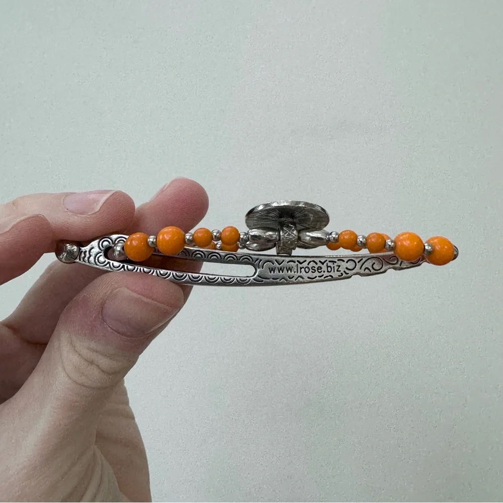 Lilla Rose Silver Soccer Flexi Hair Clip Small (S)